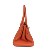 Hermes Shoulder Birkin 42 JPG Orange Clemence Palladium Hardware