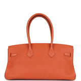 Hermes Shoulder Birkin 42 JPG Orange Clemence Palladium Hardware