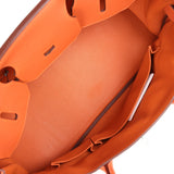 Hermes Shoulder Birkin 42 JPG Orange Clemence Palladium Hardware