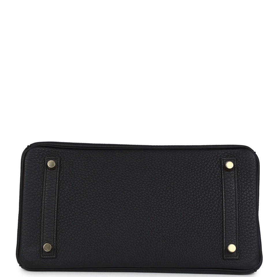 Hermes Birkin 30 Black Togo Gold Hardware