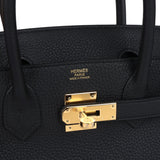 Hermes Birkin 30 Black Togo Gold Hardware
