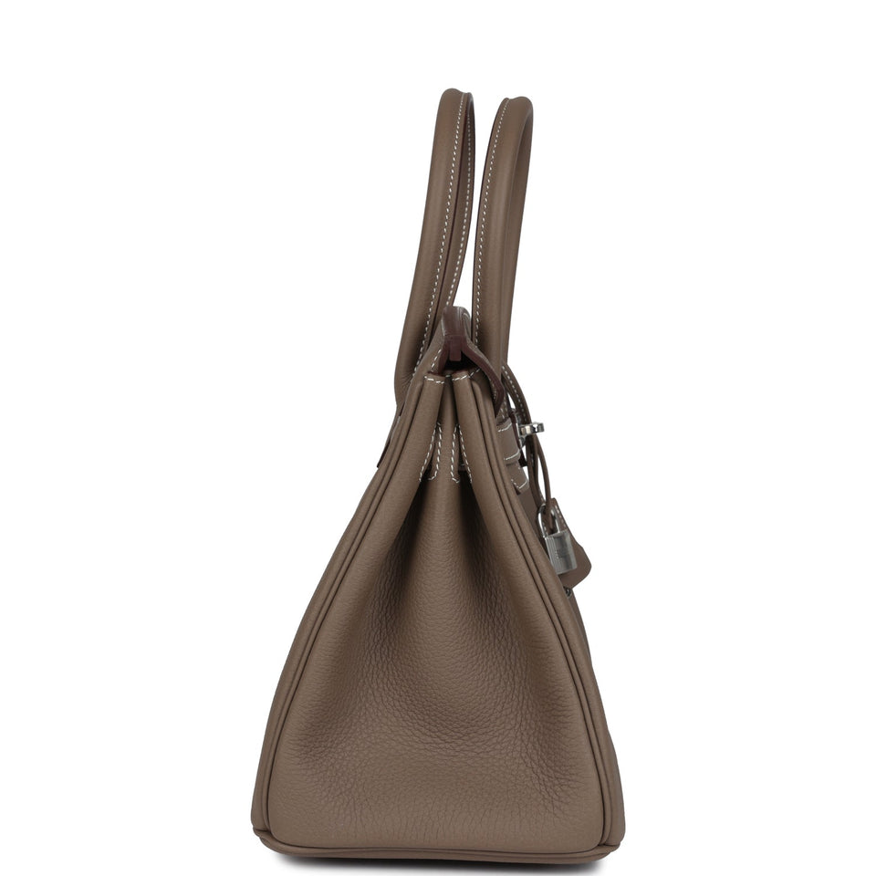 Hermes Birkin 30 Etoupe Togo Palladium Hardware