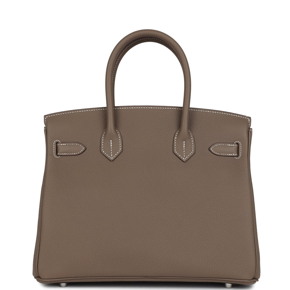 Hermes Birkin 30 Etoupe Togo Palladium Hardware