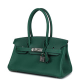 Hermes Shoulder Birkin Light 29 Vert Moyen Evercolor Palladium Hardware