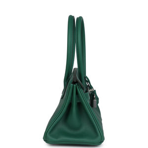 Hermes Shoulder Birkin Light 29 Vert Moyen Evercolor Palladium Hardware