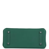 Hermes Shoulder Birkin Light 29 Vert Moyen Evercolor Palladium Hardware