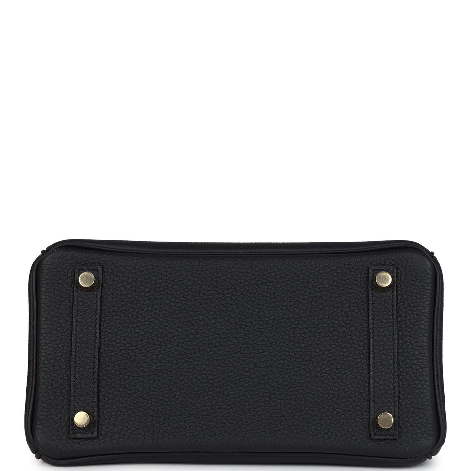 Hermes Birkin 25 Black Togo Gold Hardware