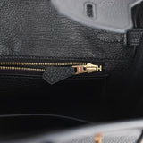 Hermes Birkin 25 Black Togo Rose Gold Hardware