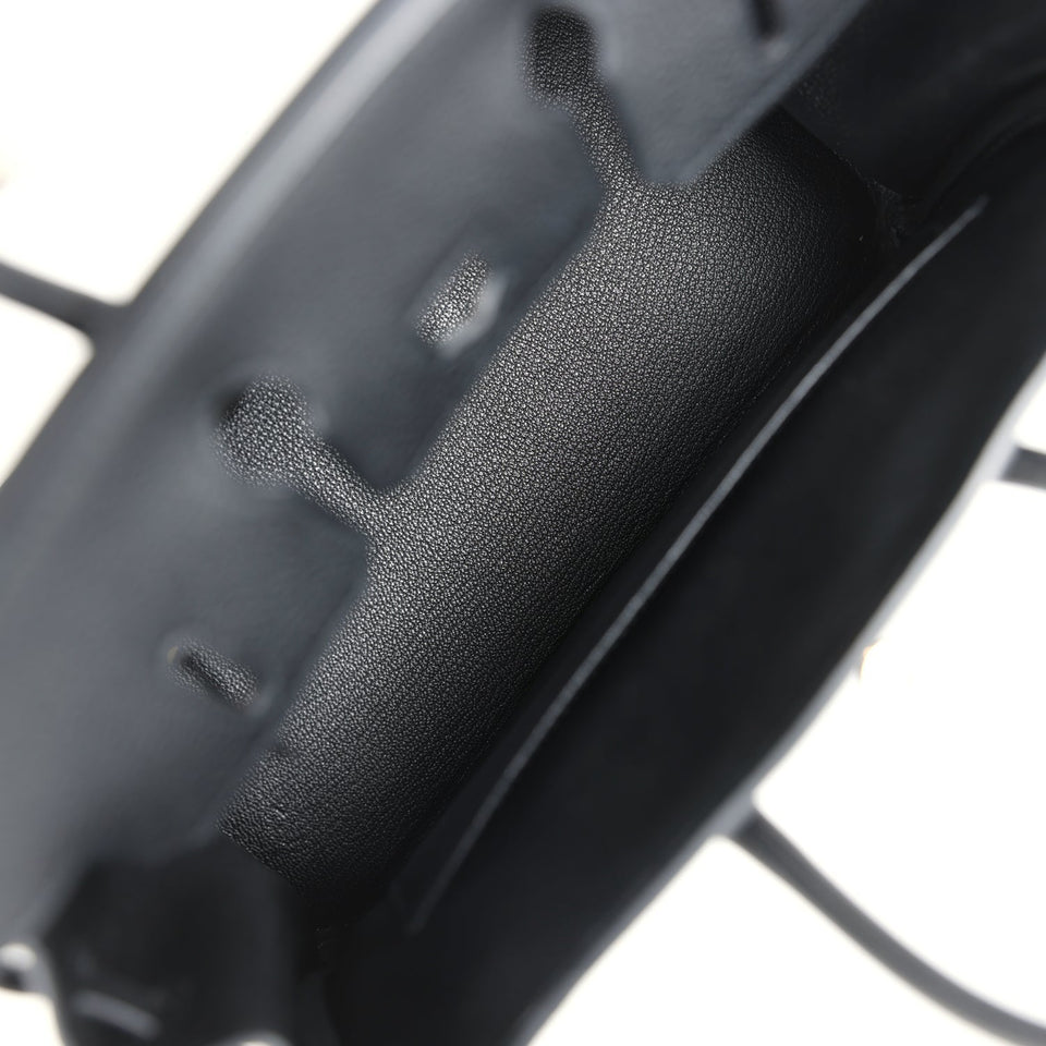 New Hermes Birkin 25 Black Togo Rose Gold Hardware