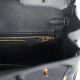 New Hermes Birkin 25 Black Togo Rose Gold Hardware