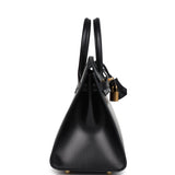 Hermes Birkin Sellier 25 Black Box Gold Hardware