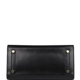 Hermes Birkin Sellier 25 Black Box Gold Hardware