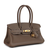 Hermes Shoulder Birkin Light 29 Etoupe Evercolor Gold Hardware
