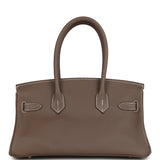 Hermes Shoulder Birkin Light 29 Etoupe Evercolor Gold Hardware