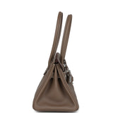 Hermes Shoulder Birkin Light 29 Etoupe Evercolor Palladium Hardware