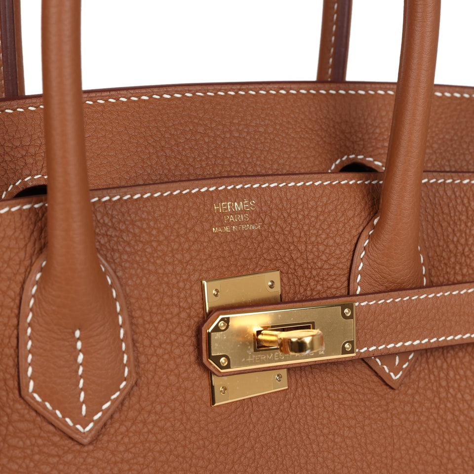 Hermes Birkin 30 Gold Togo Gold Hardware
