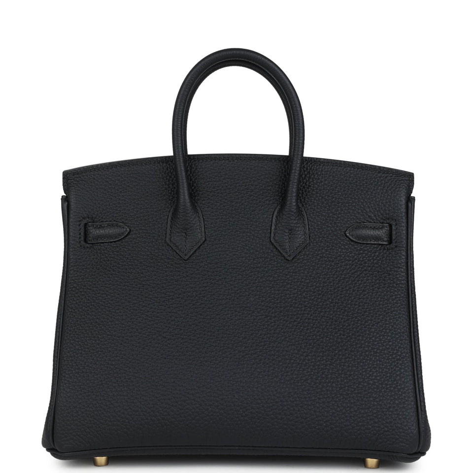 Hermes Birkin 25 Black Togo Gold Hardware