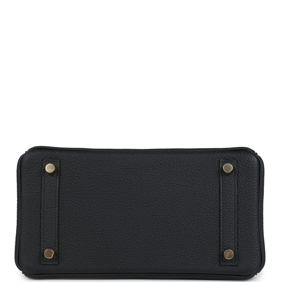 Hermes Birkin 25 Black Togo Gold Hardware