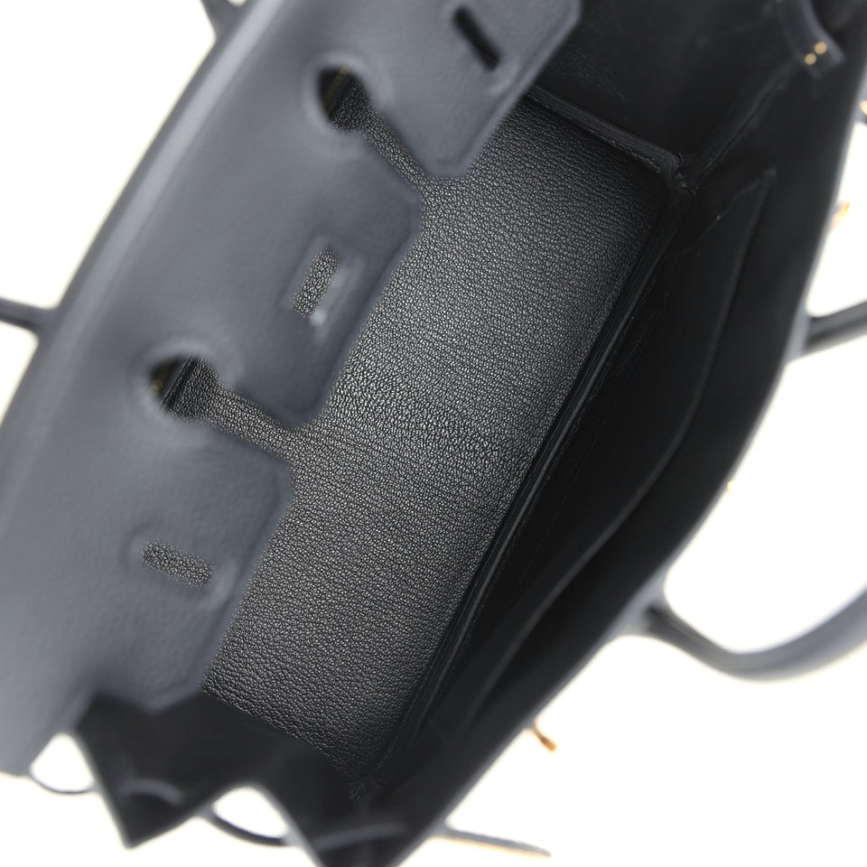 Hermes Birkin 25 Black Togo Gold Hardware