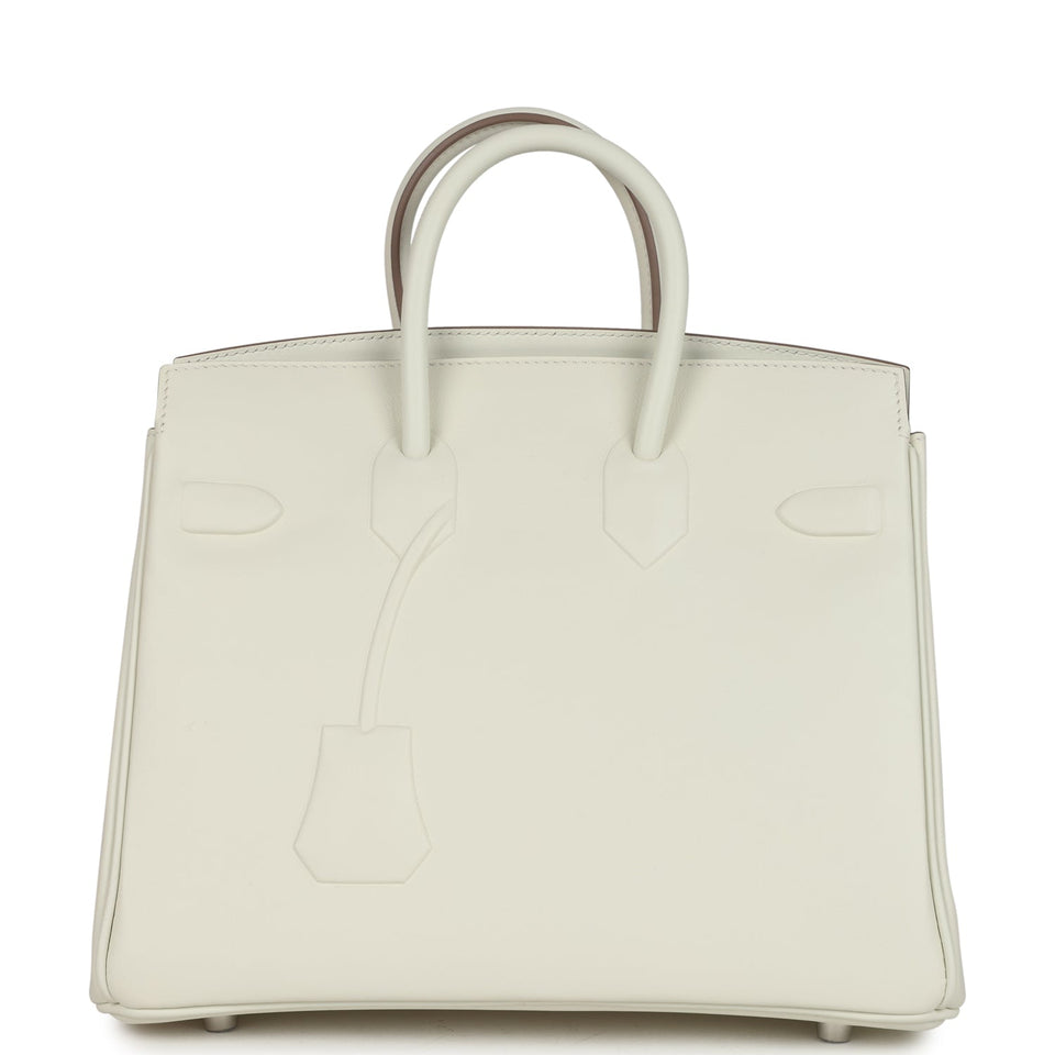 Hermes Birkin Shadow 25 Mushroom Swift Palladium Hardware