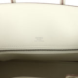 Hermes Birkin Shadow 25 Mushroom Swift Palladium Hardware