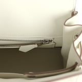 Hermes Birkin Shadow 25 Mushroom Swift Palladium Hardware