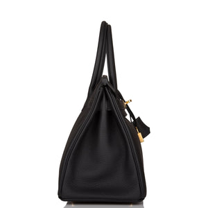 Hermes Birkin 30 Black Togo Gold Hardware