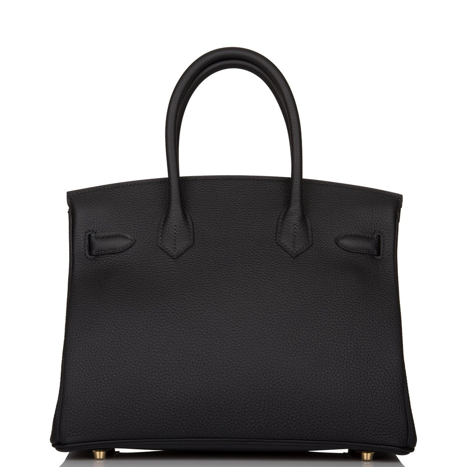 Hermes Birkin 30 Black Togo Gold Hardware