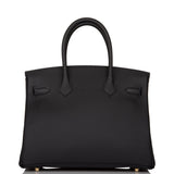 Hermes Birkin 30 Black Togo Gold Hardware