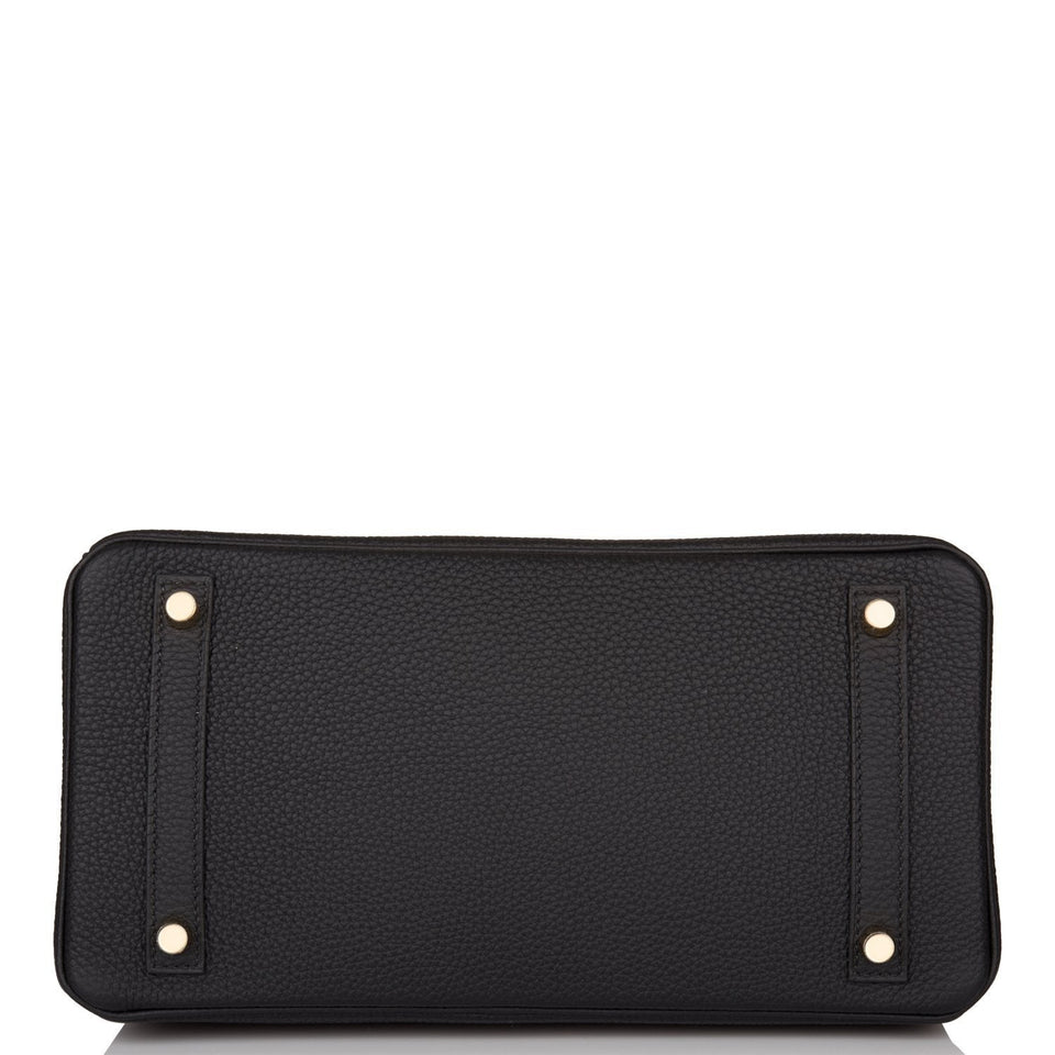 Hermes Birkin 30 Black Togo Gold Hardware