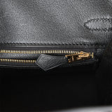 Hermes Birkin 25 Black Matte Alligator Gold Hardware