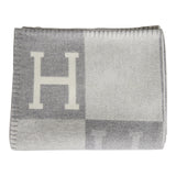 Hermes "Classic Avalon" Ecru and Gris Clair Blanket
