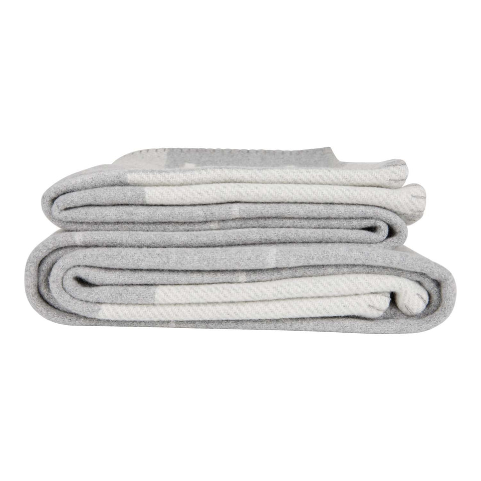 Hermes "Classic Avalon" Ecru and Gris Clair Blanket