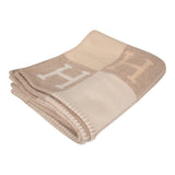 Hermes "Classic Avalon" Coco and Camomille Blanket