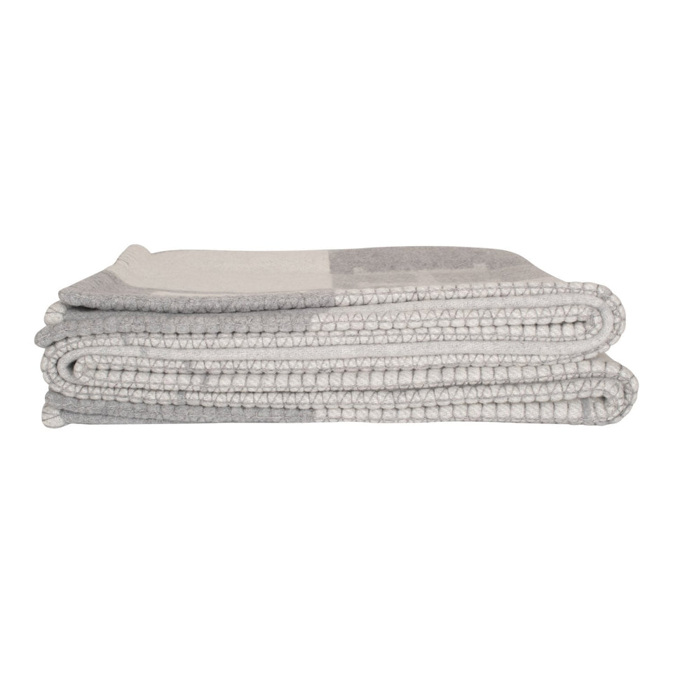 Hermes "Classic Avalon" Ecru and Gris Clair Blanket