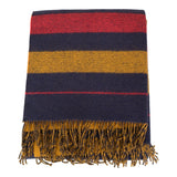Hermes "Rocbar" Navy and Paille Blanket