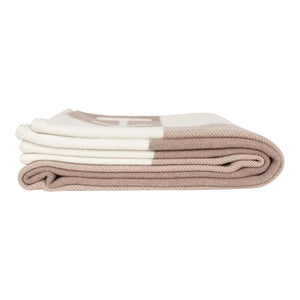 Hermes "Avalon Vibration" Ecru and Natural Blanket