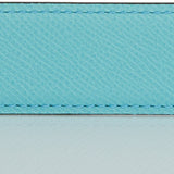 Hermes 32mm Reversible Bleu Indigo/Bleu Atoll Constance H Belt 75cm Guilloche Gold Buckle