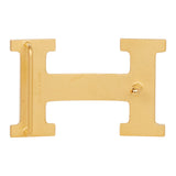 Hermes 32mm Reversible Bleu Indigo/Bleu Atoll Constance H Belt 85cm Guilloche Gold Buckle