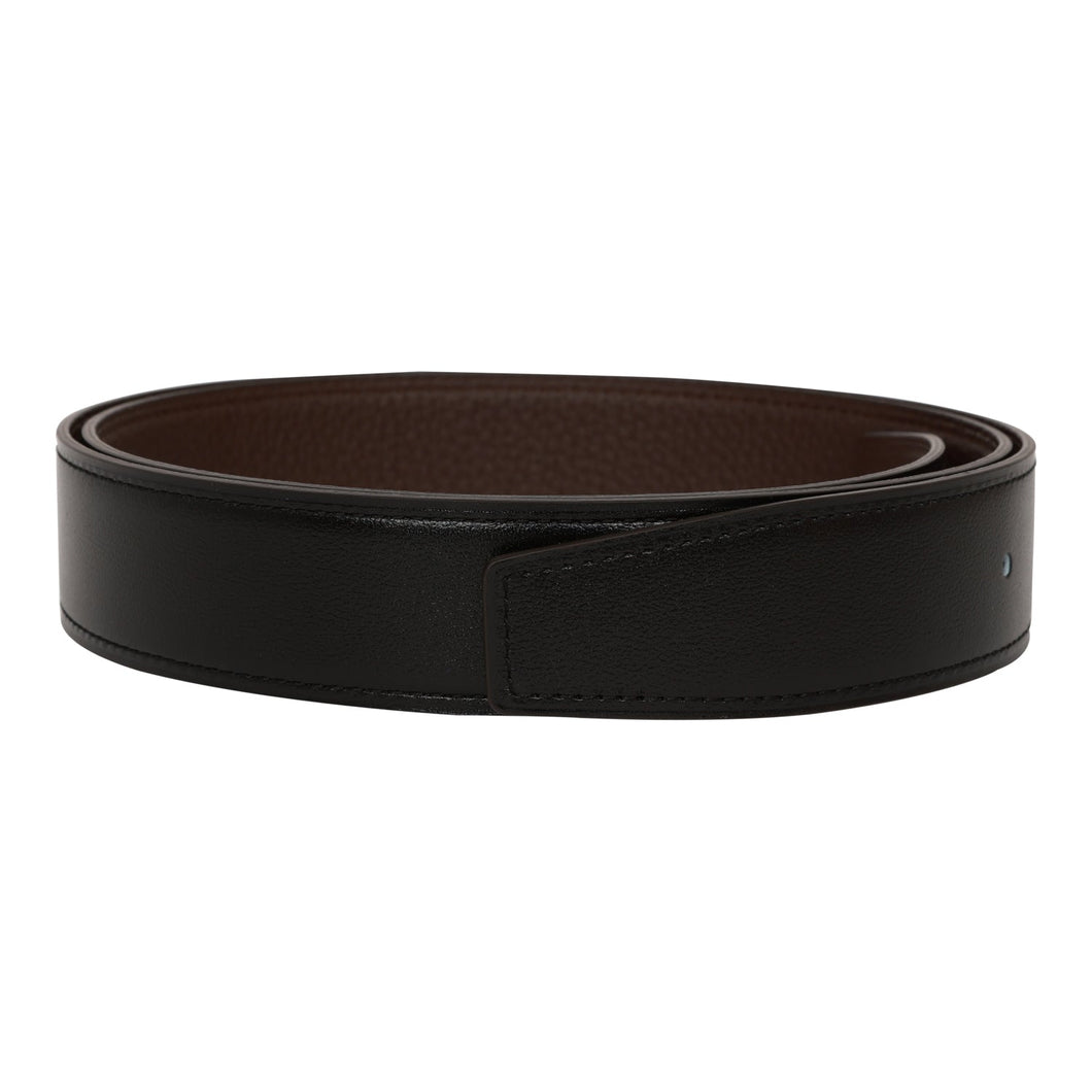 Hermes 32mm Reversible Black/Chocolate Constance H Belt 95cm Gris Moyen Buckle