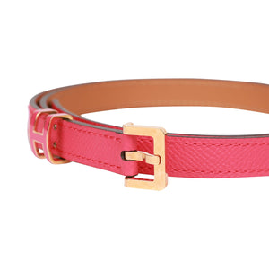 Hermes Pop H Belt 15mm Rose Extreme Epsom Rose Gold 80cm