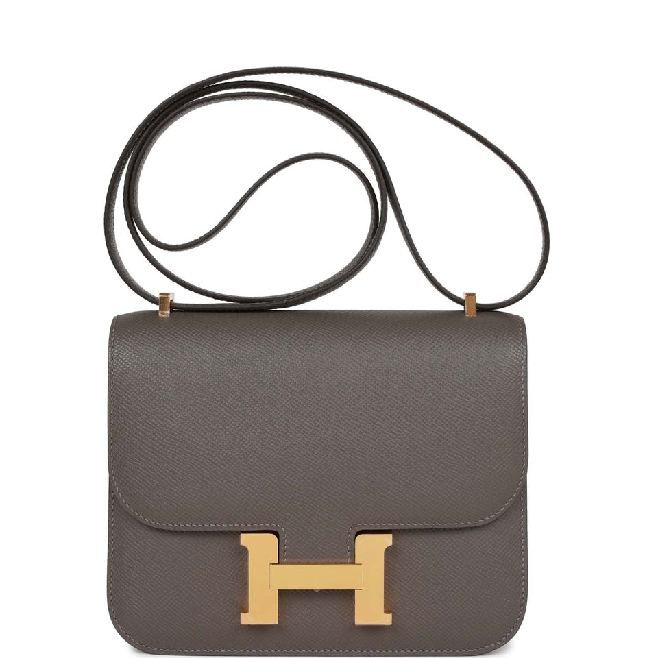 Hermes Constance 18 Gris Meyer Epsom Gold Hardware