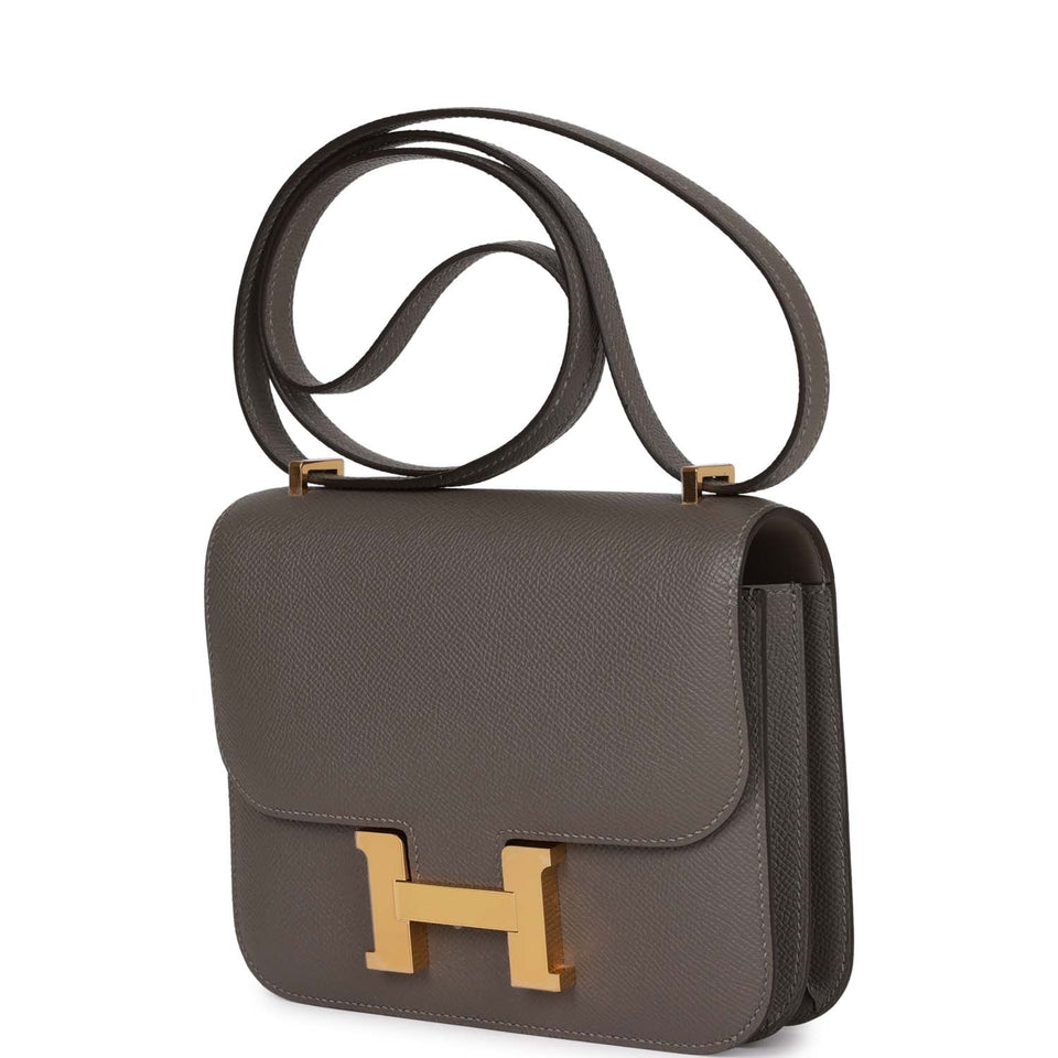 Hermes Constance 18 Gris Meyer Epsom Gold Hardware