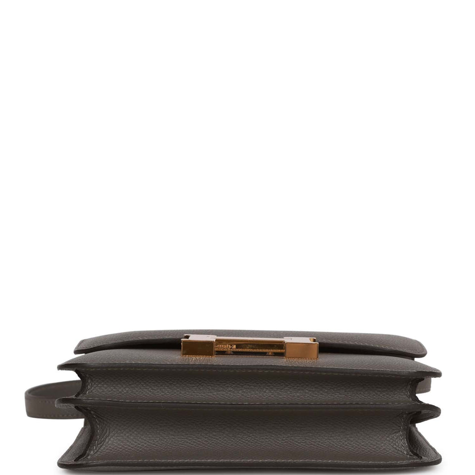 Hermes Constance 18 Gris Meyer Epsom Gold Hardware