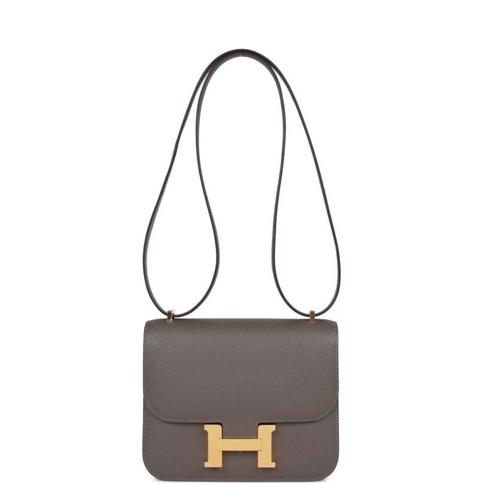 Hermes Constance 18 Gris Meyer Epsom Gold Hardware