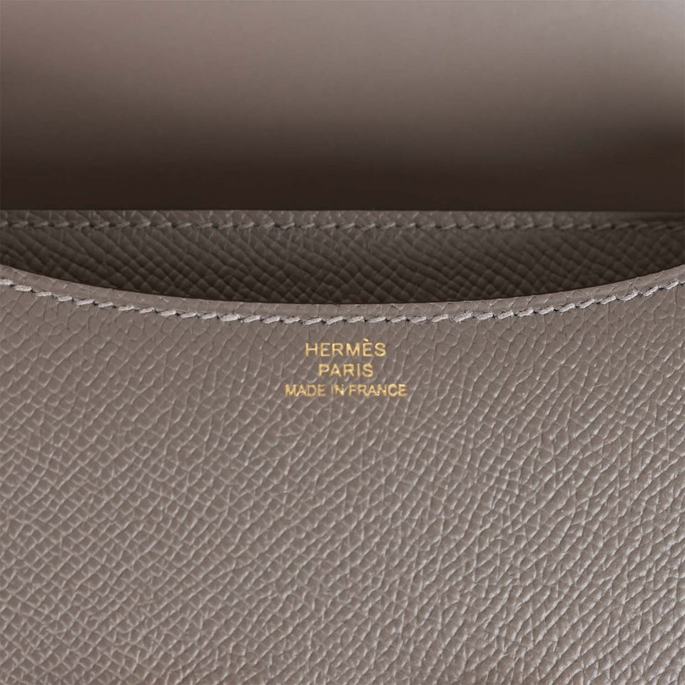 Hermes Constance 18 Gris Meyer Epsom Gold Hardware
