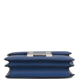 Hermes Constance 18 Bleu Brighton Verso Evercolor Palladium Hardware
