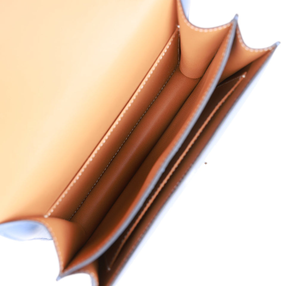 Hermes Constance 18 Bleu Brighton Verso Evercolor Palladium Hardware