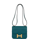 Hermes Constance 18 Vert Bosphore Evercolor Gold Hardware