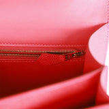 Hermes Constance 24 Rouge Casaque Epsom Gold Hardware